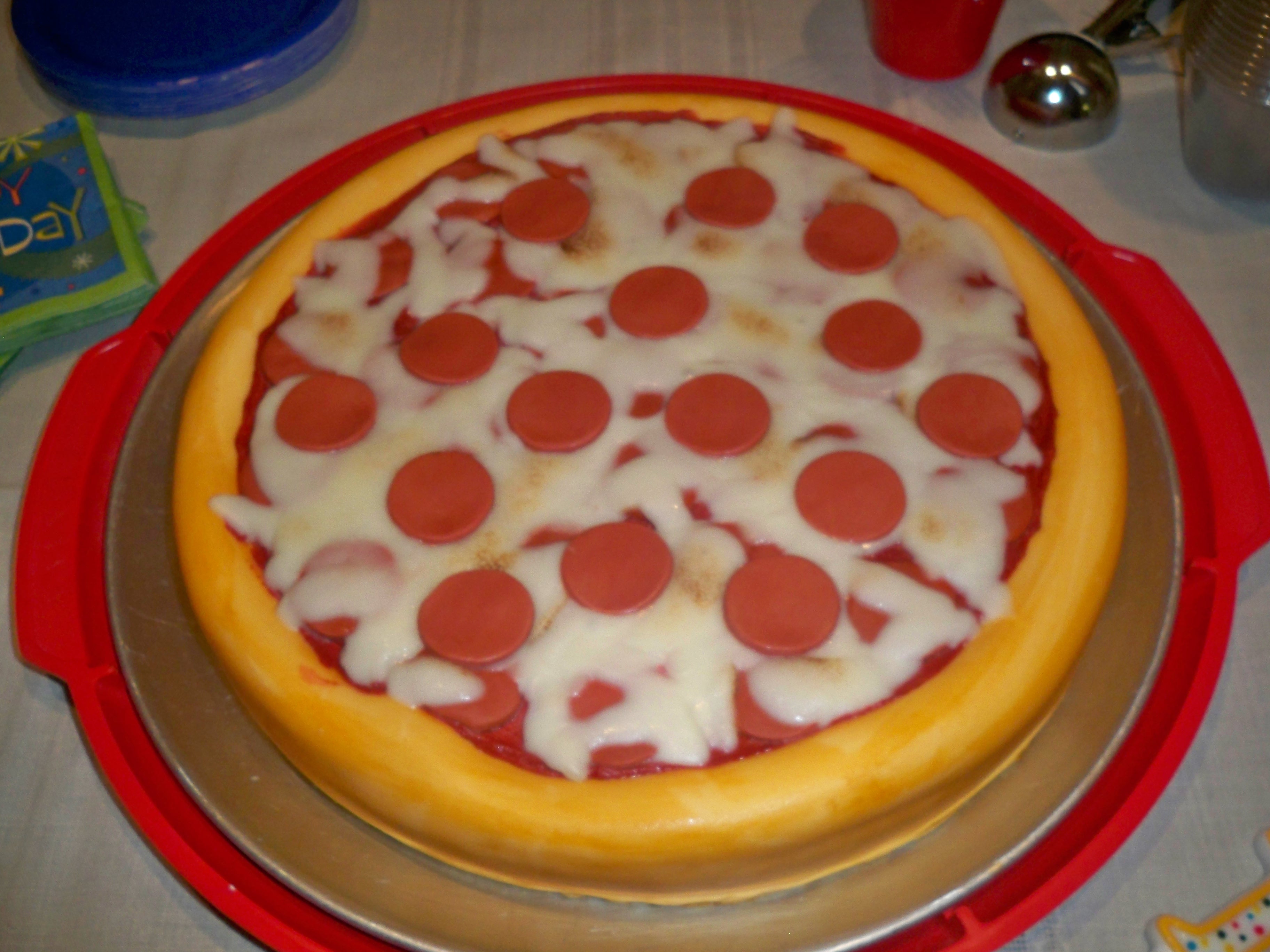 Pizza Birthday Cake