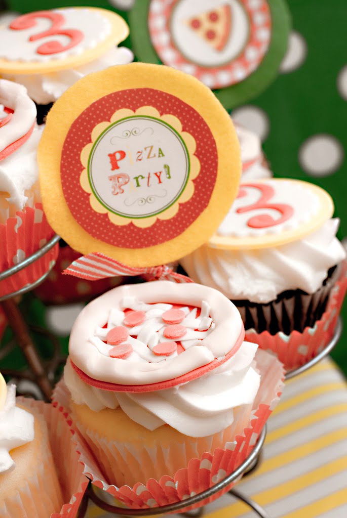 Pizza Party Cupcakes