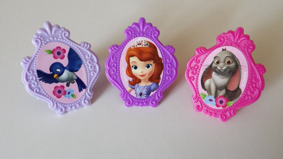 Princess Sofia the First Cupcake Toppers