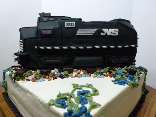 Railroad Retirement Cake