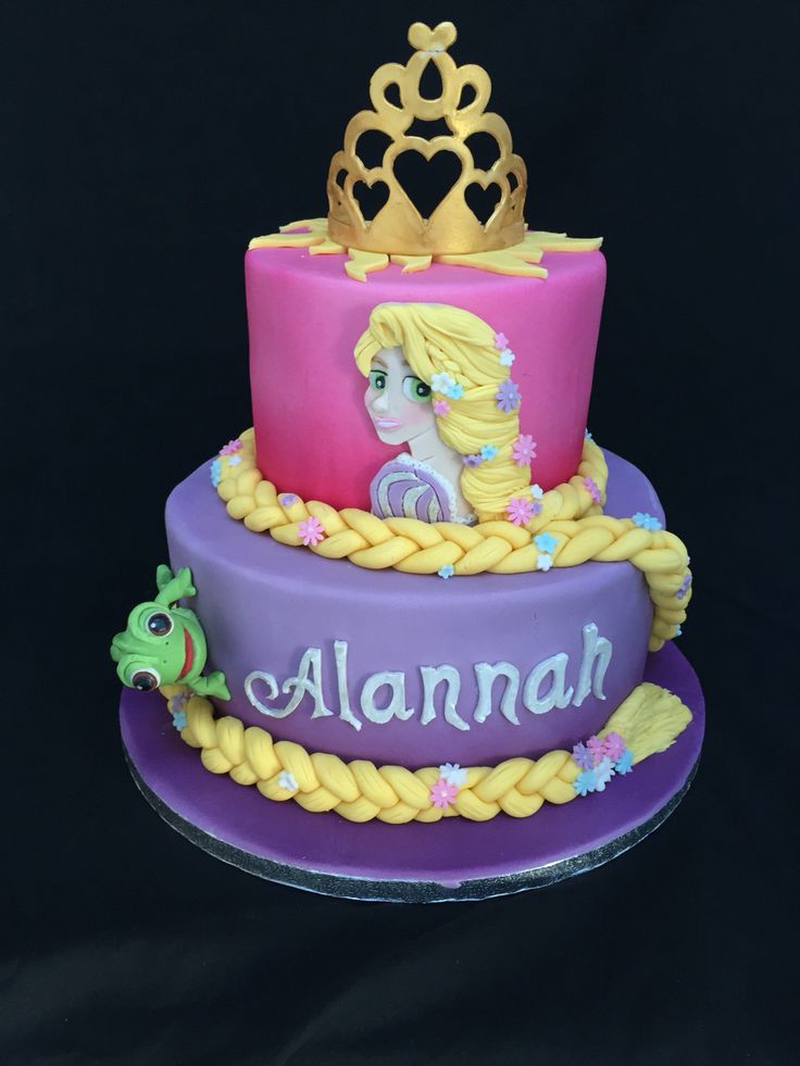 Rapunzel Birthday Cake