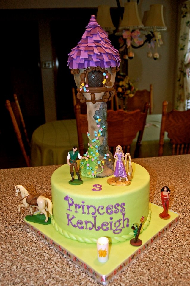 Rapunzel Tower Birthday Cake