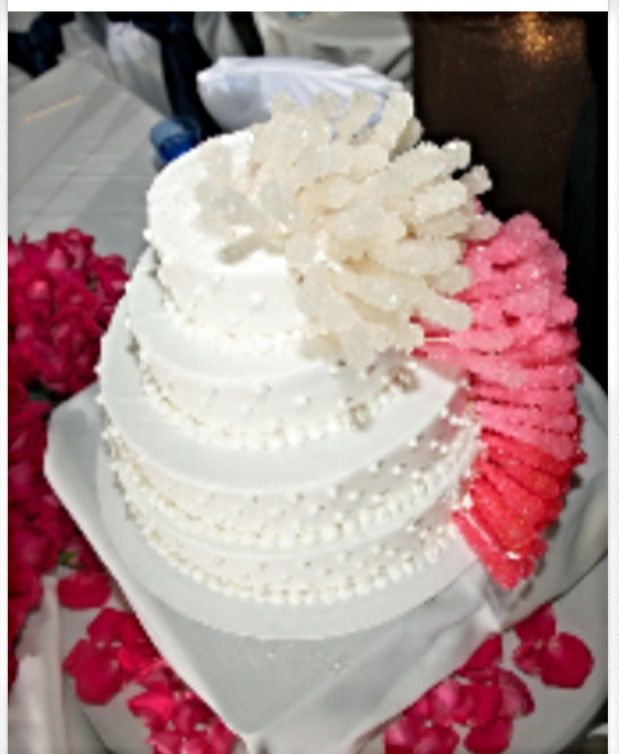 Rock Candy Wedding Cake