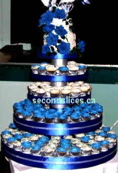 Royal Blue and Silver Birthday Cakes