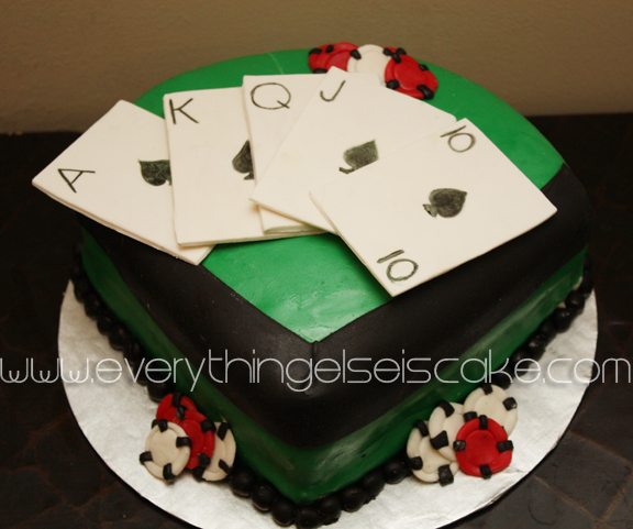 Royal Flush Birthday Cake