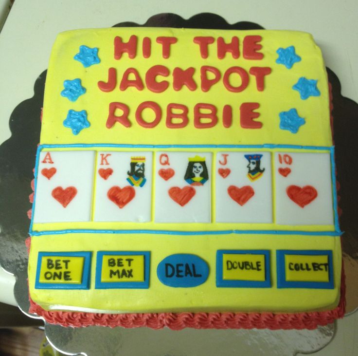 Royal Flush Birthday Cake