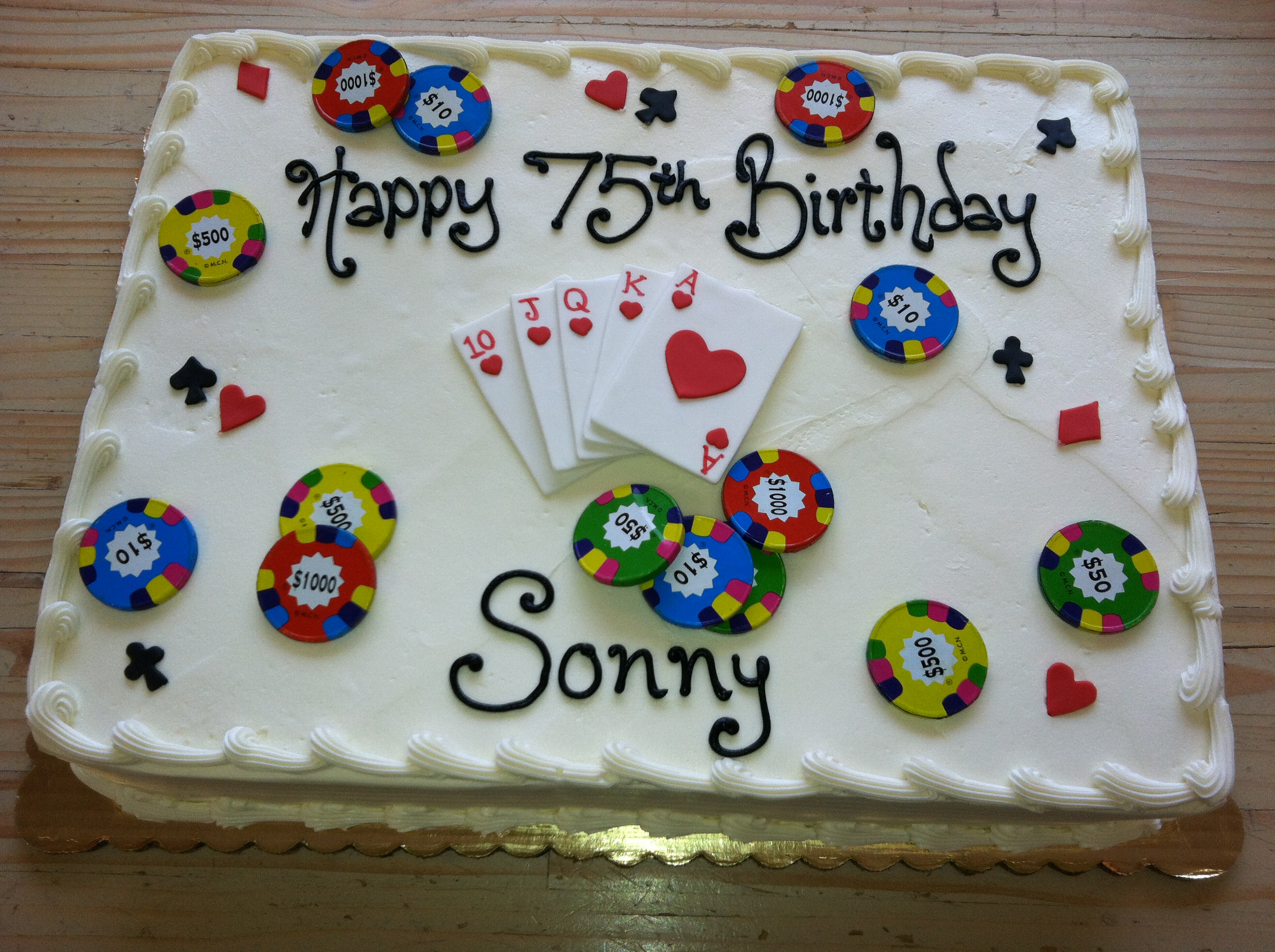 Royal Flush Cake