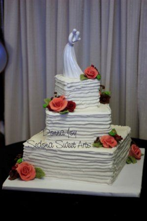 Rustic Square Wedding Cakes