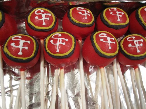 San Francisco 49ers Cake Pops