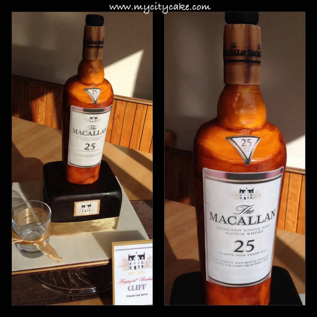 Scotch Whisky Bottle Cake