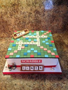 Scrabble Themed Cake