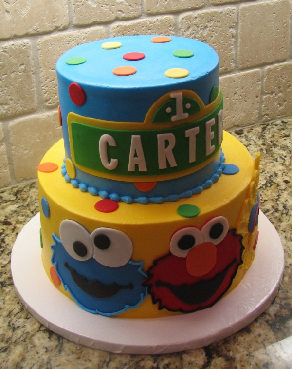 7 Photos of Sesame Street Birthday Cake & Cupcakes