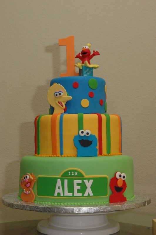 Sesame Street Birthday Cake