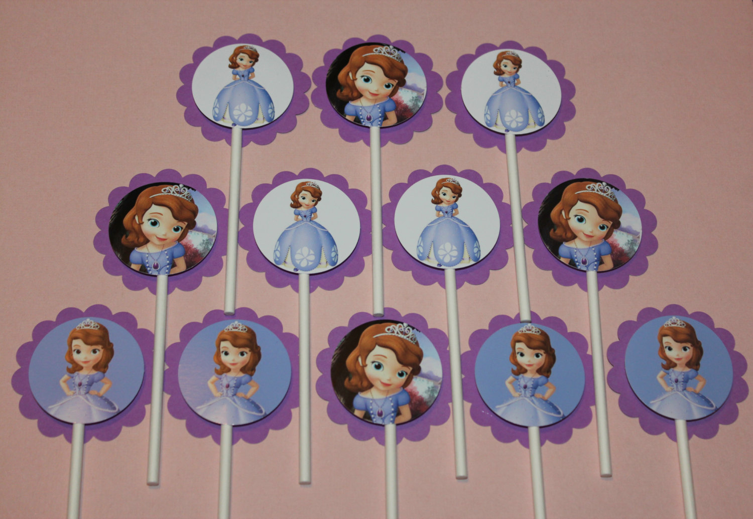 Sofia the First Birthday Cupcakes