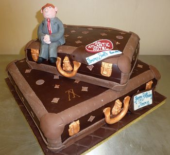 Suitcase Birthday Cake