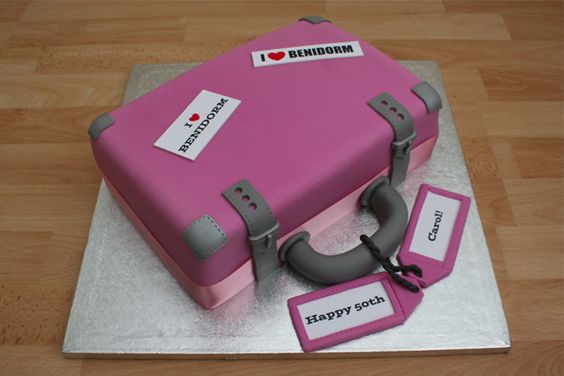 Suitcase Cake