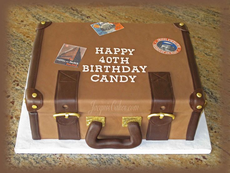 Suitcase Cake