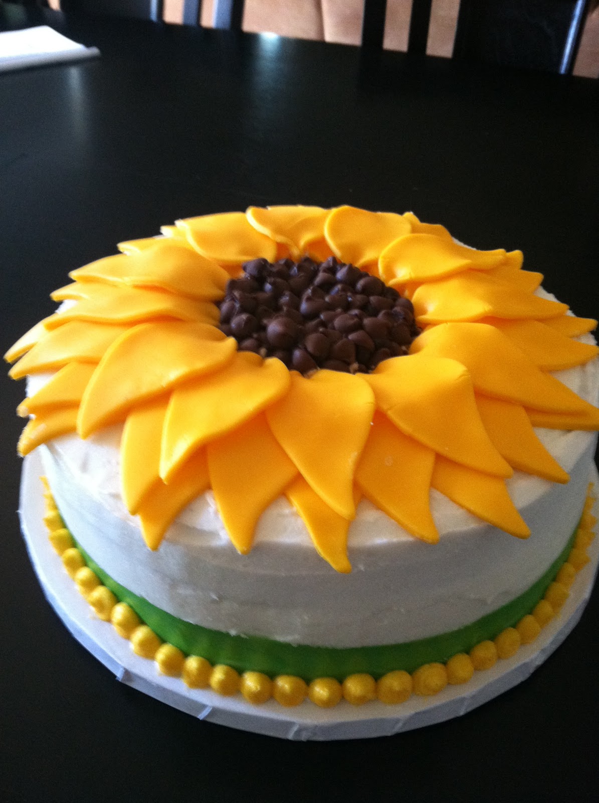 Sunflower Birthday Cake