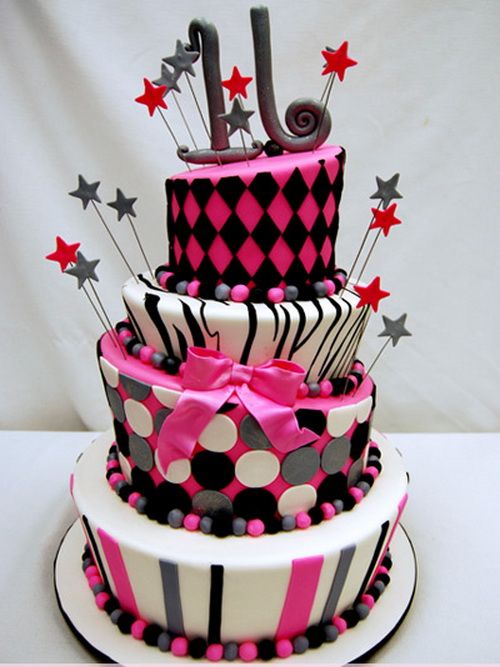 Sweet 16 Birthday Cakes for Girls