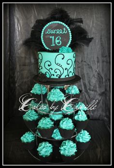 Sweet 16 Cupcake Tower