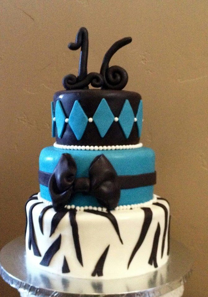 Sweet Sixteen Birthday Cake