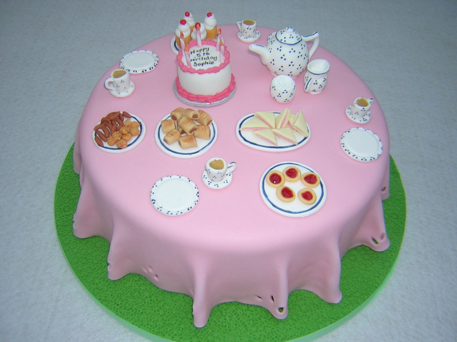 Tea Party Birthday Cake