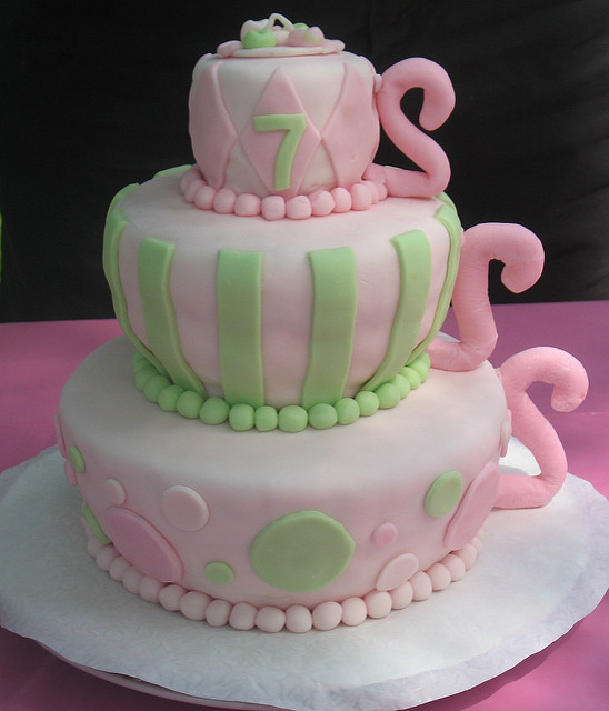 Tea Party Birthday Cake