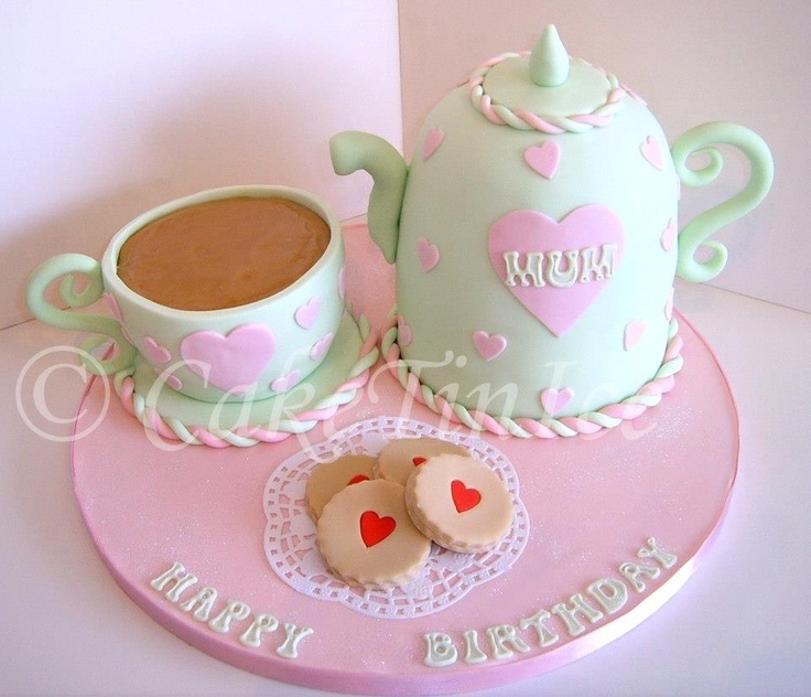 Tea Party Birthday Cake