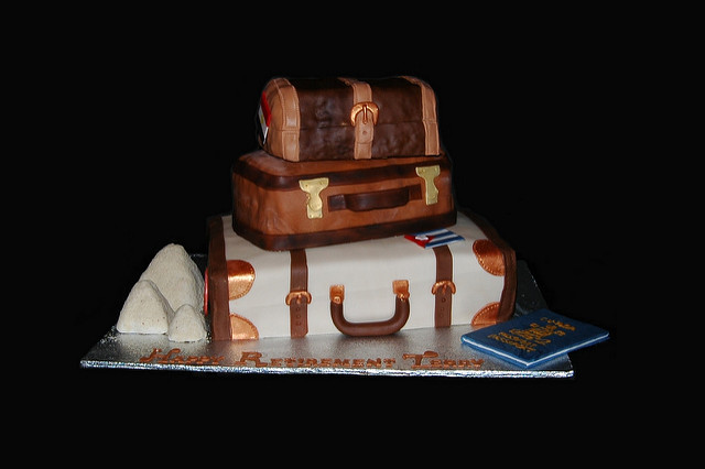 Travel Retirement Theme Cake