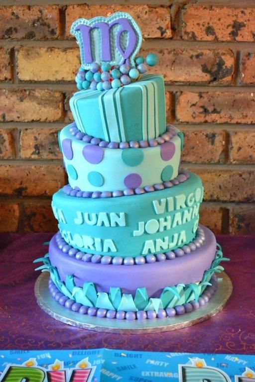 Virgo Sign Birthday Cake