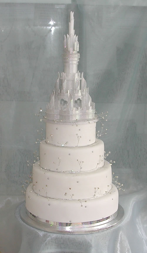 Wedding Cake with Crystals