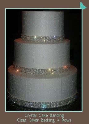 Wedding Cake with Crystals