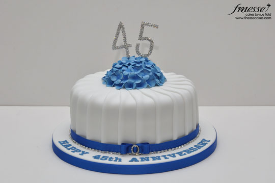 45th Wedding Anniversary Cake Ideas