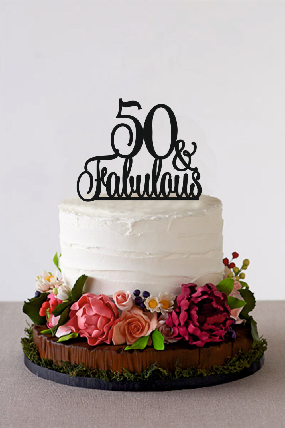 50 and Fabulous Birthday Cake