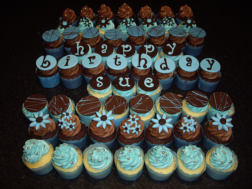 60th Birthday Cupcakes