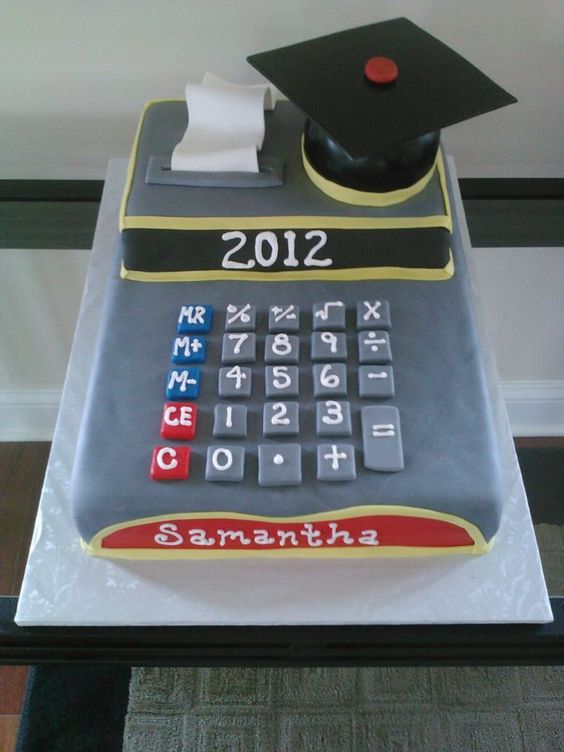 Accounting Graduation Cake