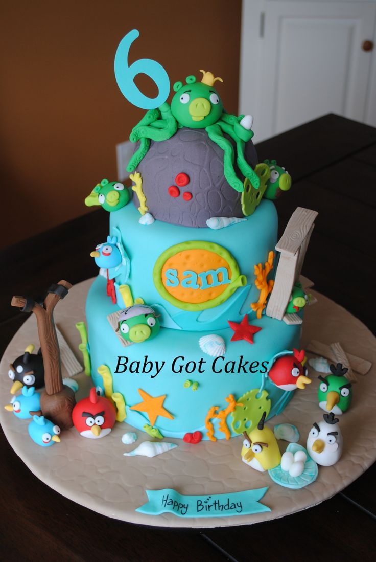 Angry Birds Birthday Cake