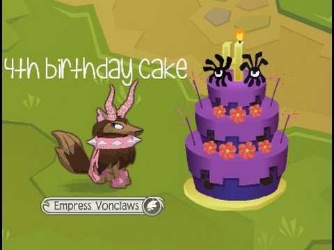 Animal Jam 4th Birthday Cake