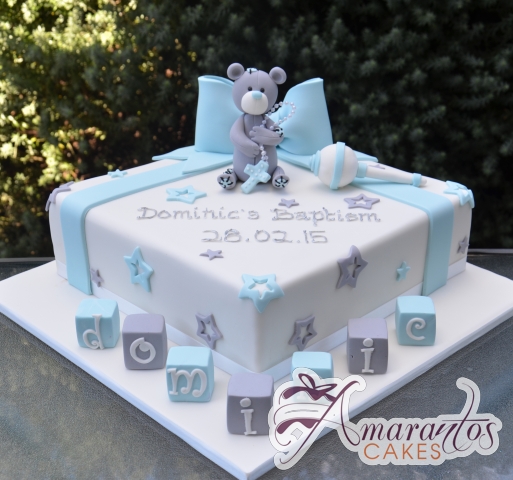 11 Baby Shower Tiered Square Cakes Photo 2 Tier Baby Shower Cake