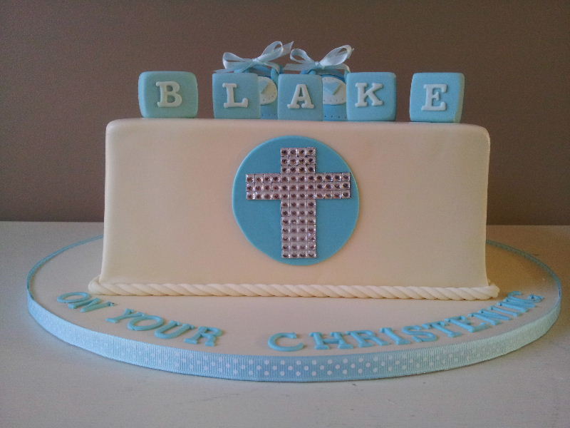 Baptism Cross Cake