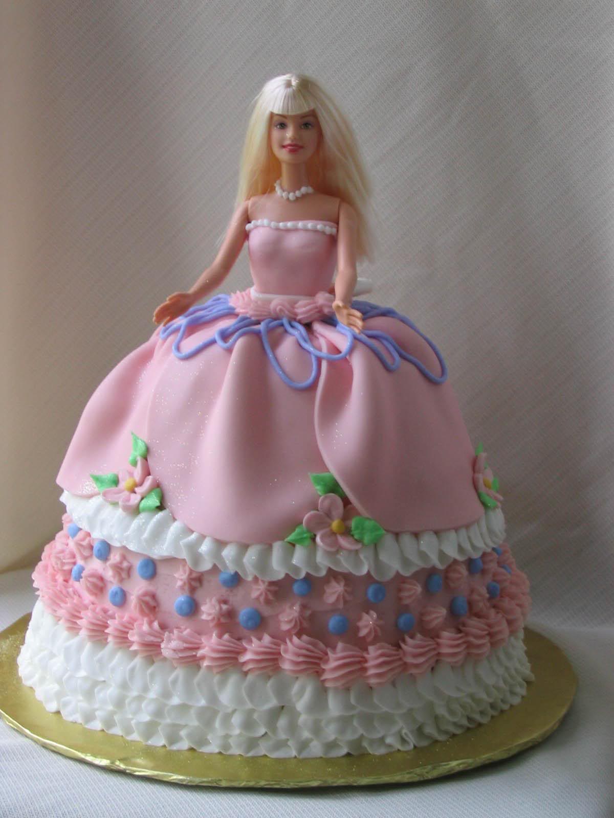 12 Photos of Barbie Birthday Cakes For Girls