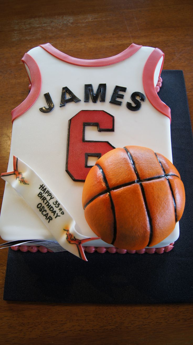 Basketball Jersey Birthday Cakes