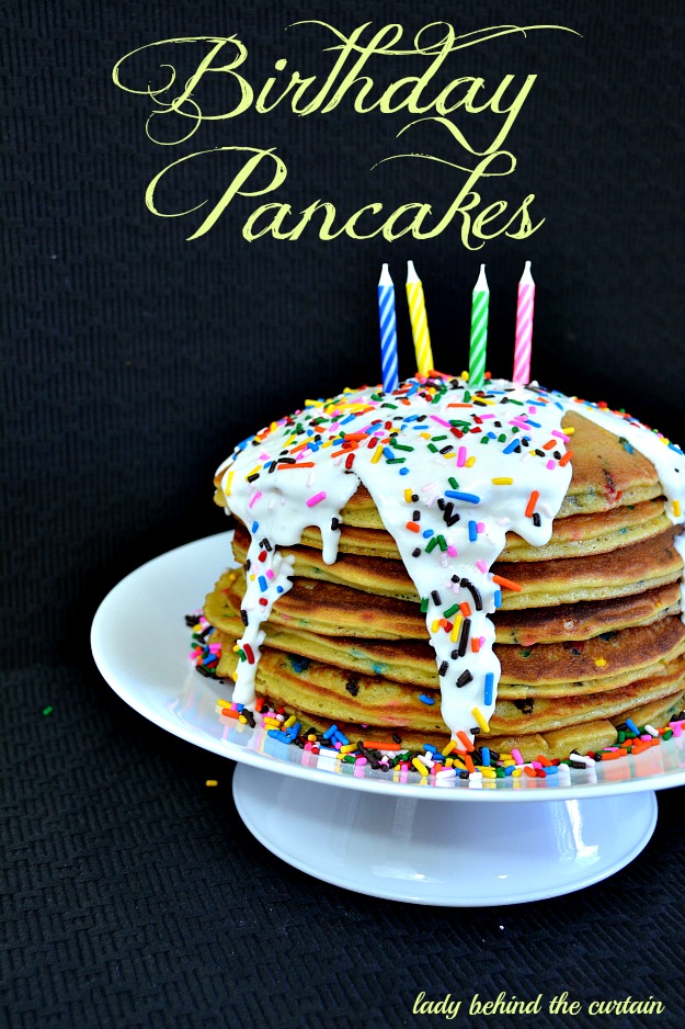 Birthday Cake Batter Pancakes