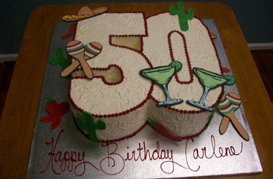 Birthday Cakes Shaped Like Numbers