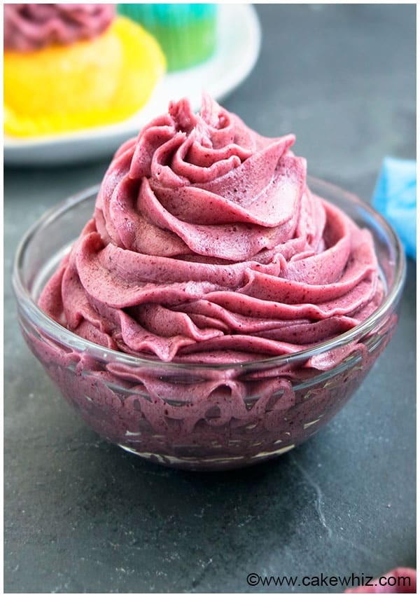 BlackBerry Buttercream Frosting