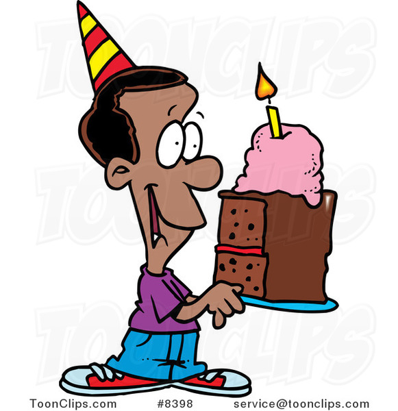 Boy Birthday Cake Cartoon