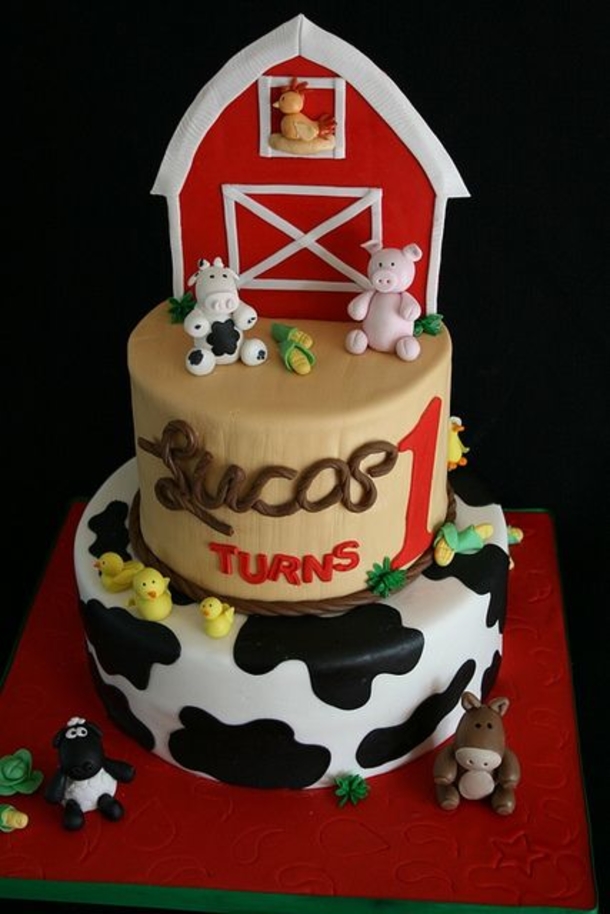 Boys Farm Birthday Cake Ideas