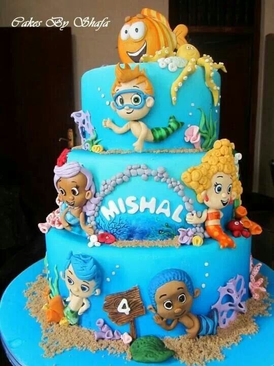 Bubble Guppies Birthday Cake