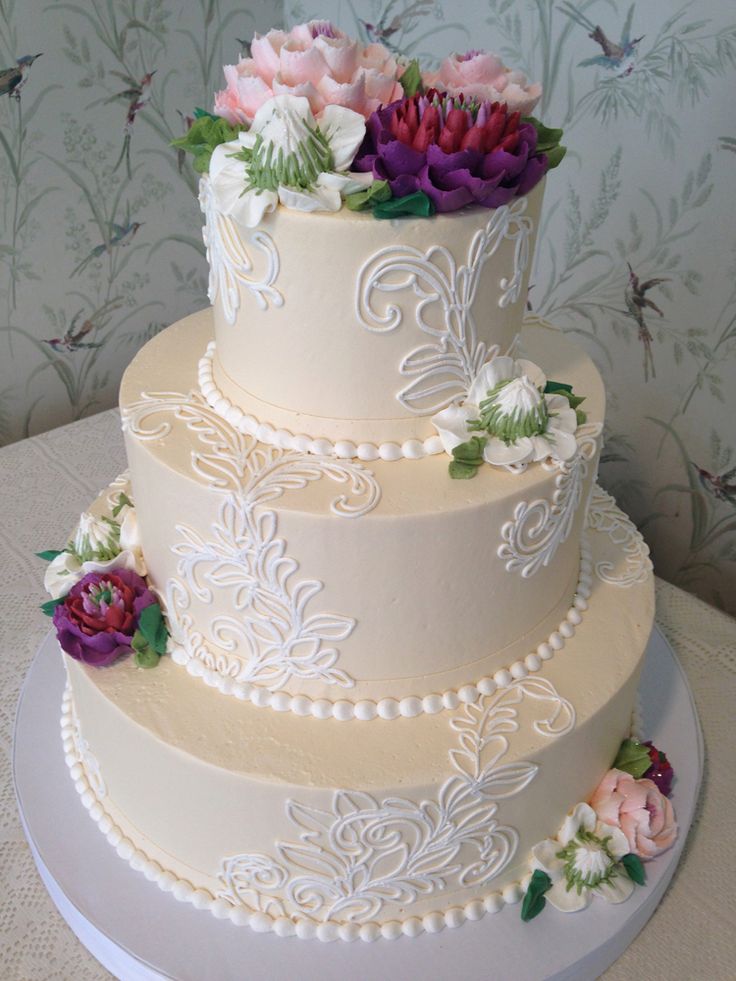 Buttercream Wedding Cake Designs