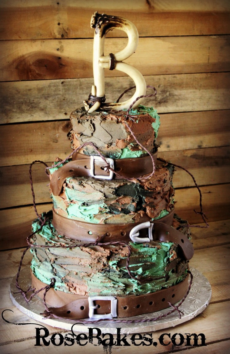 Camo Grooms Cake